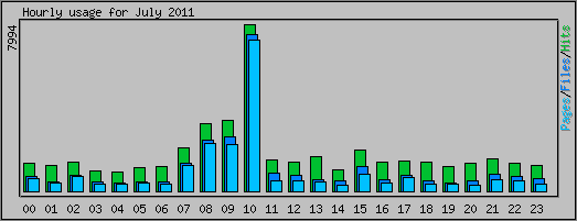 Hourly usage